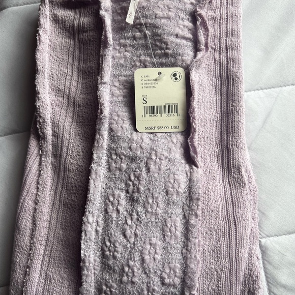 NWT Free People Lavender Ruffled top, new with tags. - Picture 7 of 9